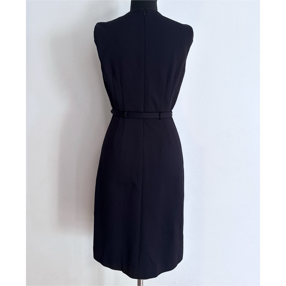 Diane Von Furstenberg  DVF Nula Belted Black Business Casual Brunch Sheath Dress - Picture 7 of 9